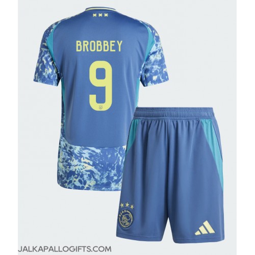 Ajax Brian Brobbey #9 Vieras Peliasu Lasten 2024-25 Lyhythihainen (+ Lyhyet housut)